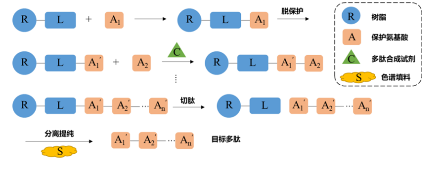 GLP-1藥物固相合成法-載體樹脂及層析填料